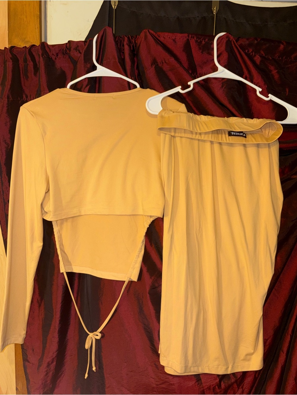 Forever 21 Mustard Yellow Two-Piece Off-Shoulder Jumpsuit Set
